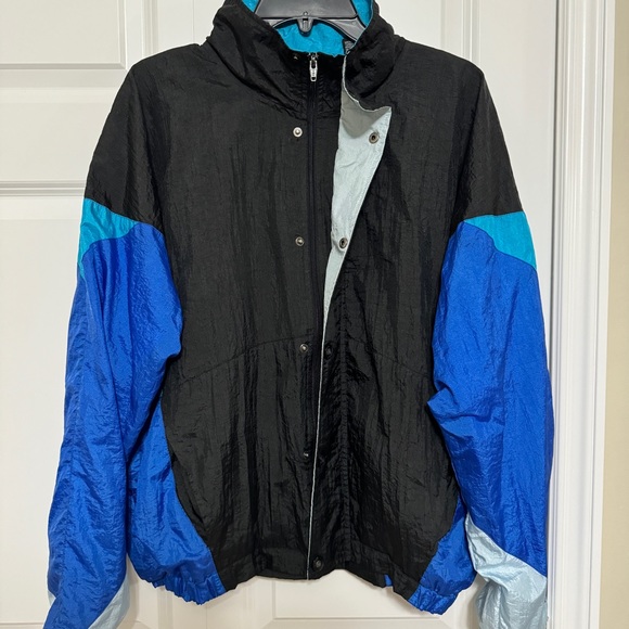 Vintage Christian Dior MONSIEUR Classic Nylon Multicolor Windbreaker Jacket - Picture 7 of 11